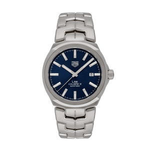 Buy Shop Tag Heuer Link Automatic Blue Dial Silver Steel Strap Watch for Men - WBC2112.BA0603 USA Online