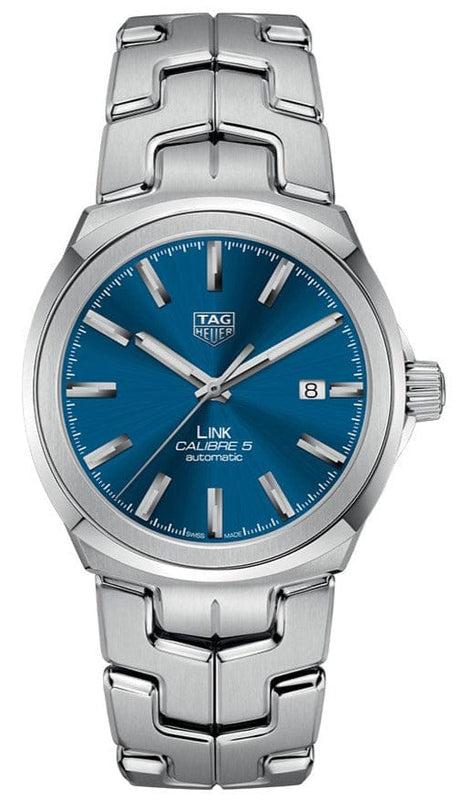 Buy Shop Tag Heuer Link Automatic Blue Dial Silver Steel Strap Watch for Men - WBC2112.BA0603 USA Online