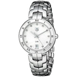Buy Shop Tag Heuer Link Diamonds Mother of Pearl Dial Silver Steel Strap Watch for Women - WAT1411.BA0954 USA Online