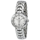 Buy Shop Tag Heuer Link Diamonds Mother of Pearl Dial Silver Steel Strap Watch for Women - WAT1411.BA0954 USA Online