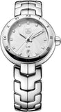 Buy Shop Tag Heuer Link Diamonds Mother of Pearl Dial Silver Steel Strap Watch for Women - WAT1411.BA0954 USA Online