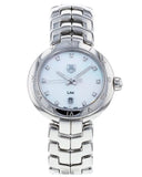 Buy Shop Tag Heuer Link Diamonds Mother of Pearl Dial Silver Steel Strap Watch for Women - WAT1417.BA0954 USA Online