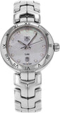 Buy Shop Tag Heuer Link Diamonds Mother of Pearl Dial Silver Steel Strap Watch for Women - WAT1417.BA0954 USA Online