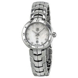 Buy Shop Tag Heuer Link Diamonds Mother of Pearl Dial Silver Steel Strap Watch for Women - WAT1417.BA0954 USA Online