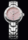 Buy Shop Tag Heuer Link Diamonds Pink Dial Silver Steel Strap Watch for Women - WAT1415.BA0954 USA Online