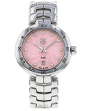 Buy Shop Tag Heuer Link Diamonds Pink Dial Silver Steel Strap Watch for Women - WAT1415.BA0954 USA Online