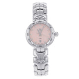 Buy Shop Tag Heuer Link Diamonds Pink Dial Silver Steel Strap Watch for Women - WAT1415.BA0954 USA Online