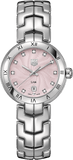 Buy Shop Tag Heuer Link Diamonds Pink Dial Silver Steel Strap Watch for Women - WAT1415.BA0954 USA Online