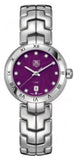 Buy Shop Tag Heuer Link Diamonds Purple Dial Silver Steel Strap Watch for Women - WAT1418.BA0954 USA Online