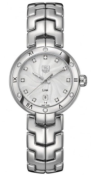 Buy Shop Tag Heuer Link Diamonds Silver Dial Silver Steel Strap Watch for Women - WAT1413.BA0954 USA Online