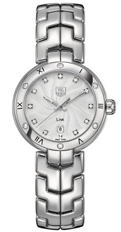 Buy Shop Tag Heuer Link Diamonds Silver Dial Silver Steel Strap Watch for Women - WAT1413.BA0954 USA Online