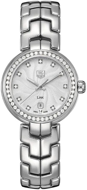 Buy Shop Tag Heuer Link Diamonds Silver Dial Silver Steel Strap Watch for Women - WAT1414.BA0954 USA Online