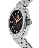 Buy Shop Tag Heuer Link Quartz Black Dial Silver Steel Strap Watch for Women - WBC131F.BA0649 USA Online