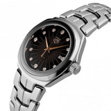 Buy Shop Tag Heuer Link Quartz Black Dial Silver Steel Strap Watch for Women - WBC131F.BA0649 USA Online