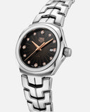 Buy Shop Tag Heuer Link Quartz Black Dial Silver Steel Strap Watch for Women - WBC131F.BA0649 USA Online