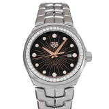 Buy Shop Tag Heuer Link Quartz Black Dial Silver Steel Strap Watch for Women - WBC131F.BA0649 USA Online