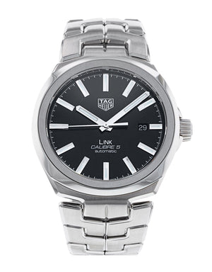 Buy Shop Tag Heuer Link Quartz Black Dial Silver Steel Strap Watch for Women - WBC2110.BA0603 USA Online