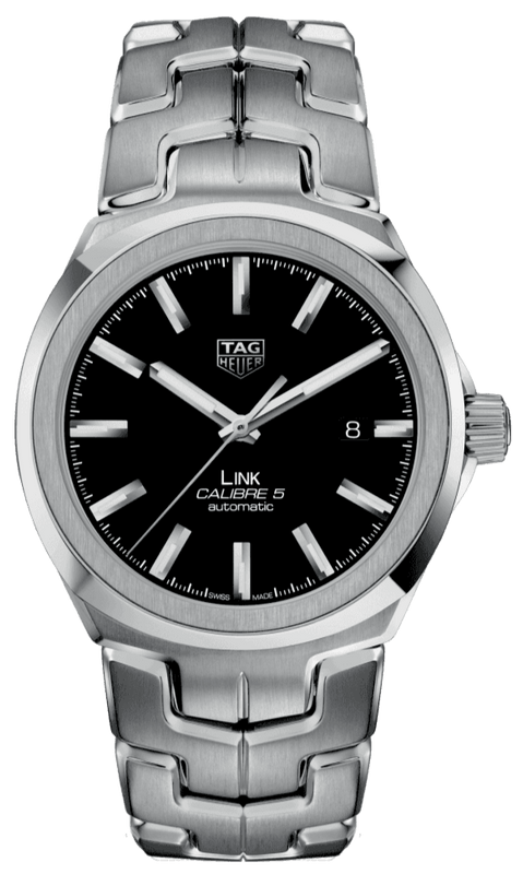 Buy Shop Tag Heuer Link Quartz Black Dial Silver Steel Strap Watch for Women - WBC2110.BA0603 USA Online