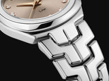 Buy Shop Tag Heuer Link Quartz Brown Dial Silver Steel Strap Watch for Women - WBC131E.BA0649 USA Online