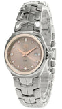 Buy Shop Tag Heuer Link Quartz Brown Dial Silver Steel Strap Watch for Women - WBC131E.BA0649 USA Online