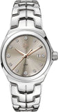 Buy Shop Tag Heuer Link Quartz Brown Dial Silver Steel Strap Watch for Women - WBC131E.BA0649 USA Online