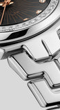 Buy Shop Tag Heuer Link Quartz Diamonds Black Dial Silver Steel Strap Watch for Men - WBC131G.BA0649 USA Online