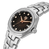 Buy Shop Tag Heuer Link Quartz Diamonds Black Dial Silver Steel Strap Watch for Men - WBC131G.BA0649 USA Online