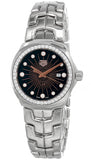Buy Shop Tag Heuer Link Quartz Diamonds Black Dial Silver Steel Strap Watch for Men - WBC131G.BA0649 USA Online