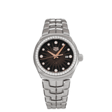 Buy Shop Tag Heuer Link Quartz Diamonds Black Dial Silver Steel Strap Watch for Men - WBC131G.BA0649 USA Online