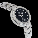 Buy Shop Tag Heuer Link Quartz Diamonds Black Dial Silver Steel Strap Watch for Women - WAT1410.BA0954 USA Online