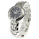 Buy Shop Tag Heuer Link Quartz Diamonds Black Dial Silver Steel Strap Watch for Women - WAT1410.BA0954 USA Online