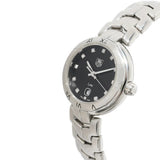 Buy Shop Tag Heuer Link Quartz Diamonds Black Dial Silver Steel Strap Watch for Women - WAT1410.BA0954 USA Online