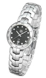 Buy Shop Tag Heuer Link Quartz Diamonds Black Dial Silver Steel Strap Watch for Women - WAT1410.BA0954 USA Online