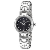 Buy Shop Tag Heuer Link Quartz Diamonds Black Dial Silver Steel Strap Watch for Women - WAT1410.BA0954 USA Online