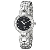 Buy Shop Tag Heuer Link Quartz Diamonds Black Dial Silver Steel Strap Watch for Women - WAT1410.BA0954 USA Online