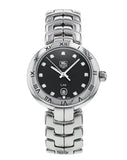 Buy Shop Tag Heuer Link Quartz Diamonds Black Dial Silver Steel Strap Watch for Women - WAT1410.BA0954 USA Online