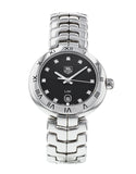 Buy Shop Tag Heuer Link Quartz Diamonds Black Dial Silver Steel Strap Watch for Women - WAT1410.BA0954 USA Online