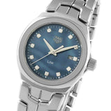 Buy Shop Tag Heuer Link Quartz Diamonds Blue Mother of Pearl Dial Silver Steel Strap Watch for Women - WBC1313.BA0600 USA Online