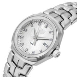 Buy Shop Tag Heuer Link Quartz Diamonds Mother of Pearl Dial Silver Steel Strap Watch for Women - WBC1312.BA0600 USA Online