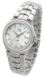Buy Shop Tag Heuer Link Quartz Diamonds Mother of Pearl Dial Silver Steel Strap Watch for Women - WBC1312.BA0600 USA Online