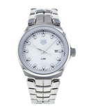 Buy Shop Tag Heuer Link Quartz Diamonds Mother of Pearl Dial Silver Steel Strap Watch for Women - WBC1312.BA0600 USA Online