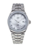 Buy Shop Tag Heuer Link Quartz Diamonds Mother of Pearl Dial Silver Steel Strap Watch for Women - WBC1312.BA0600 USA Online