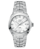Buy Shop Tag Heuer Link Quartz Diamonds Mother of Pearl Dial Silver Steel Strap Watch for Women - WBC1312.BA0600 USA Online