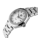 Buy Shop Tag Heuer Link Quartz Diamonds Mother of Pearl Dial Silver Steel Strap Watch for Women - WBC1316.BA0600 USA Online