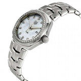 Buy Shop Tag Heuer Link Quartz Diamonds Mother of Pearl Dial Silver Steel Strap Watch for Women - WBC1316.BA0600 USA Online