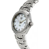 Buy Shop Tag Heuer Link Quartz Diamonds Mother of Pearl Dial Silver Steel Strap Watch for Women - WBC1316.BA0600 USA Online