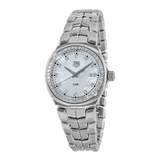 Buy Shop Tag Heuer Link Quartz Diamonds Mother of Pearl Dial Silver Steel Strap Watch for Women - WBC1316.BA0600 USA Online