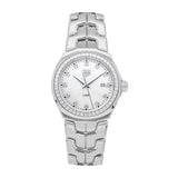 Buy Shop Tag Heuer Link Quartz Diamonds Mother of Pearl Dial Silver Steel Strap Watch for Women - WBC1316.BA0600 USA Online