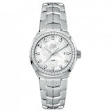 Buy Shop Tag Heuer Link Quartz Diamonds Mother of Pearl Dial Silver Steel Strap Watch for Women - WBC1316.BA0600 USA Online