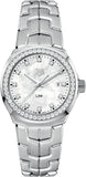 Buy Shop Tag Heuer Link Quartz Diamonds Mother of Pearl Dial Silver Steel Strap Watch for Women - WBC1316.BA0600 USA Online